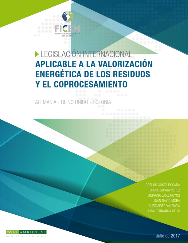 Portada: Legislación internacional aplicable a la valorización energética de los residuos y el coprocesamiento